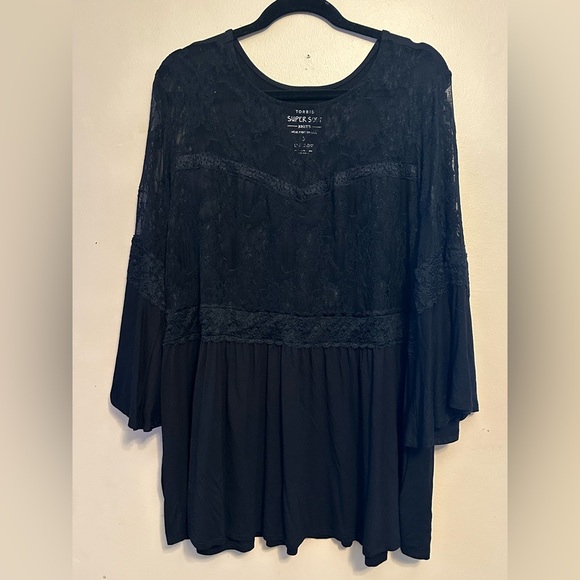 Torrid Women's Black Lace Blouse - Picture 1 of 4